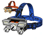 Linterna Frontal Led Recargable Por Usb Con Múltiples Modos 3