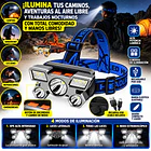Linterna Frontal Led Recargable Por Usb Con Múltiples Modos 4
