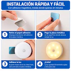 Lámpara Led Inteligente Con Sensor De Movimiento Recargable 2