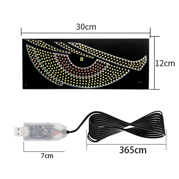 Ojos Led Devil's Eye Decorativos Con Conexión Usb 4
