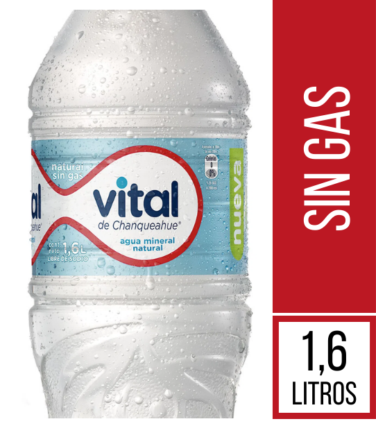Agua mineral sin gas 1.6 L Vital