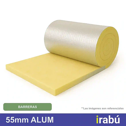 LANA DE VIDRIO ALUM 55 MM 14.4 M2 2