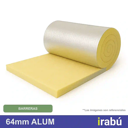 LANA DE VIDRIO ALUM 64 MM 14.4 M2 2
