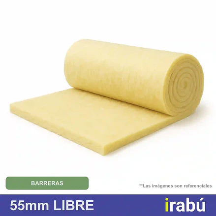 LANA DE VIDRIO LIBRE 55 MM 14.4 M2 2