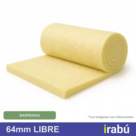 LANA DE VIDRIO LIBRE 64 MM 14.4 M2 2