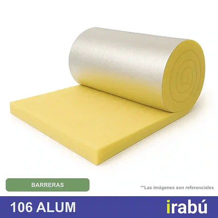 LANA DE VIDRIO ALUM 106 MM 14.4 M2 2