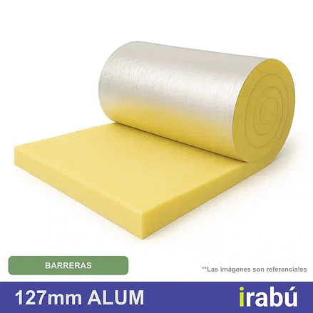 LANA DE VIDRIO ALUM 127 MM 14.4 M2 2