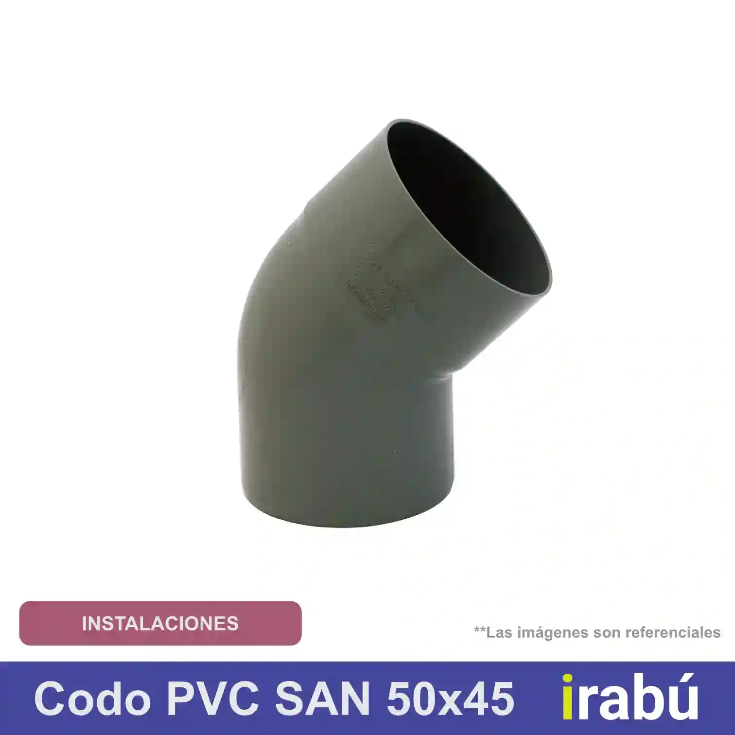 CODO PVC SAN 50X45 GR CC