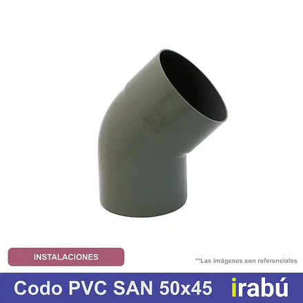 CODO PVC SAN 50X45 GR CC 1
