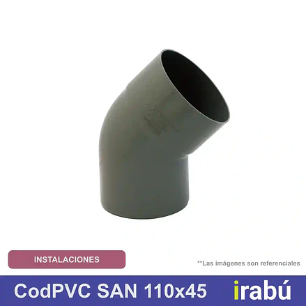 CODO PVC SAN 110X45 GR CC 1