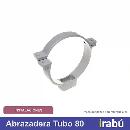 P25 BLANCO ABRAZADERA  TUBO 80 MFG 1