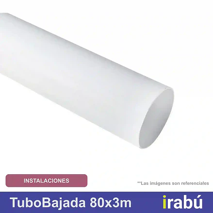 P25 BLANCO TUBO  BAJADA 80X3M 1