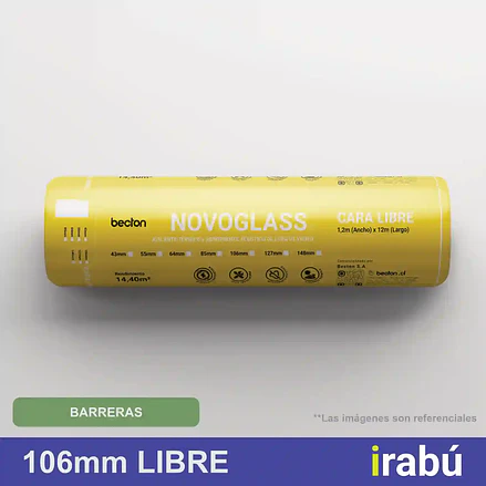 LANA DE VIDRIO LIBRE 106 MM 14.4 M2 1