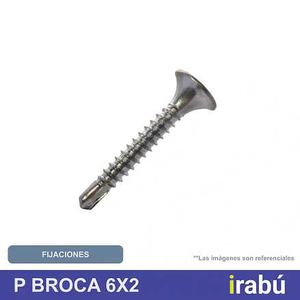 TORNILLO PUNTA BROCA 6X2 1