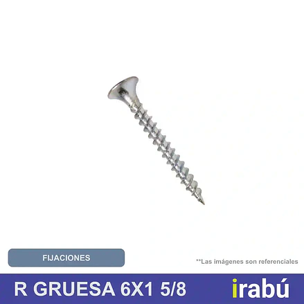 TORNILLO ROSCA GRUESA 6X1 5/8 1
