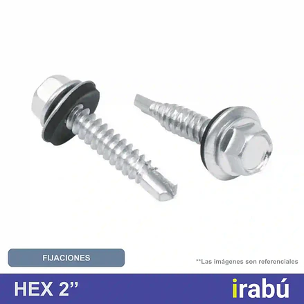 TORNILLO HEXAGONAL C/GOLILLA ROSCA GRUESA 2 1