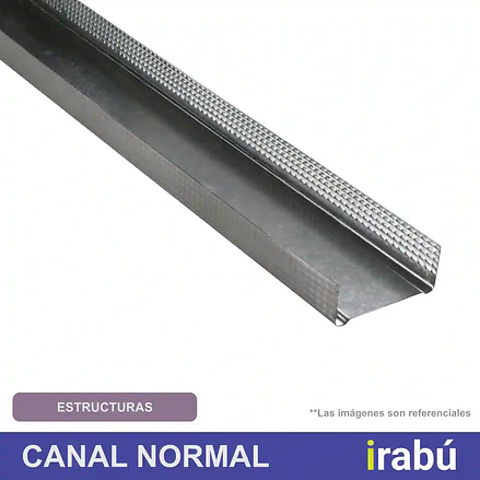 CANAL NORMAL 61X20X0.5X3MT 1