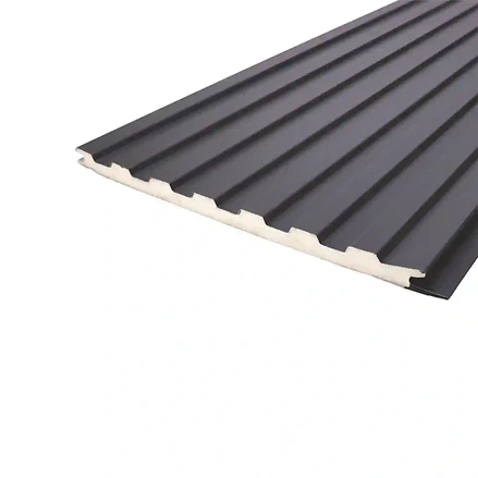 METAL SIDING NEGRO 3800mmX385mmX16mm 1 PCS 1