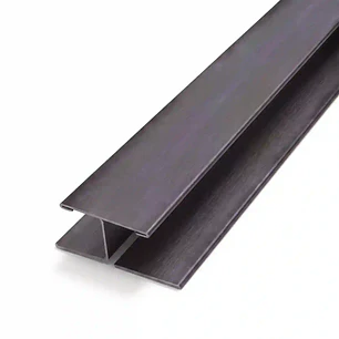 METAL SIDING STEEL PERFIL H COLOR NEGRO 3 MT