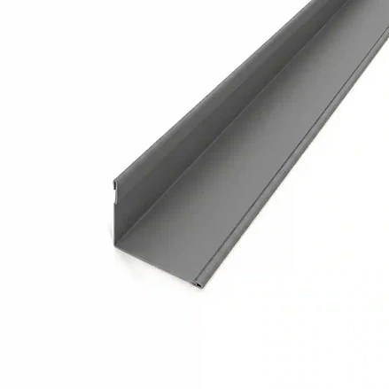METAL SIDING STEEL PERFIL L INTERIOR COLOR GRIS 3 MT 1