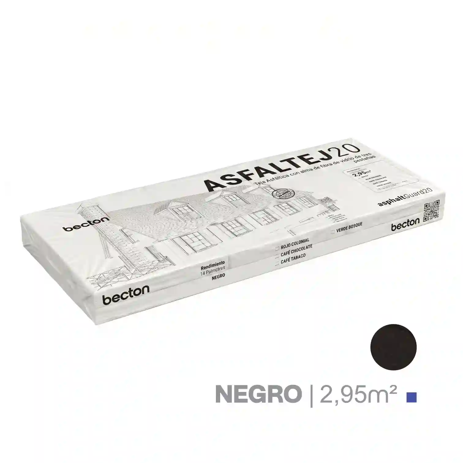 TEJA ASFALTICA NEGRA 2.95M2