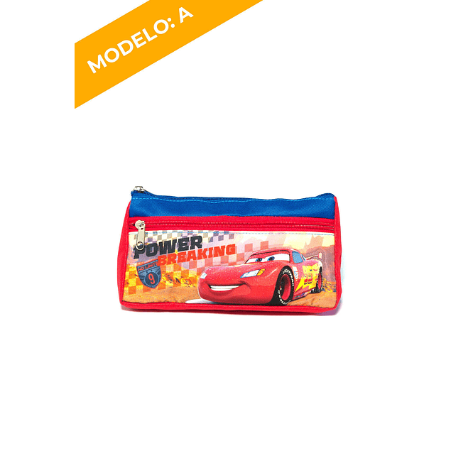 Estuche Doble Cierre Cars 2 Diseños