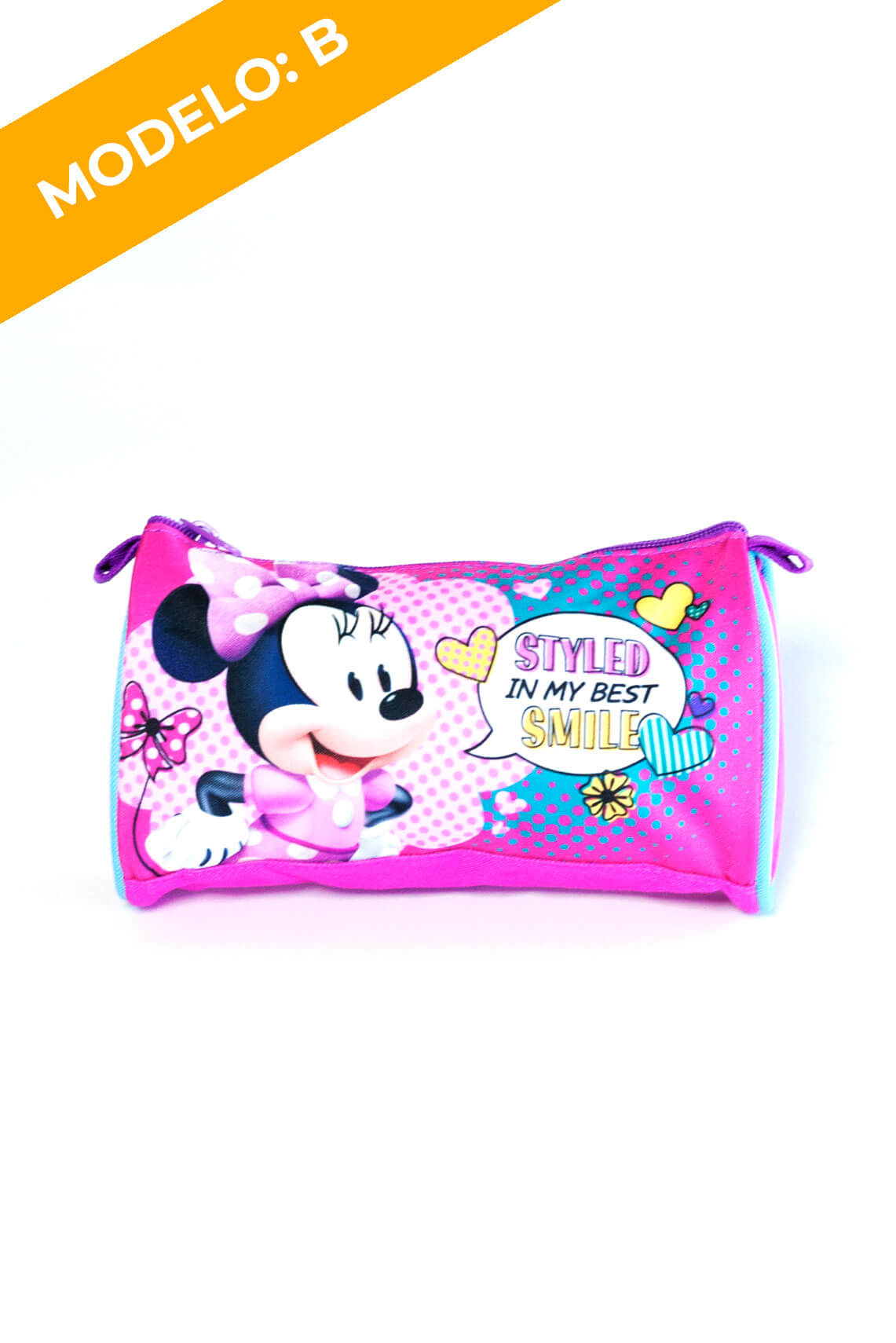 Estuche Rosado Minnie 2 Diseños