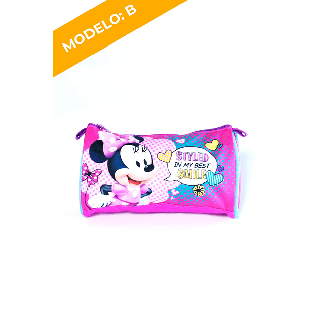 Estuche Rosado Minnie 2 Diseños