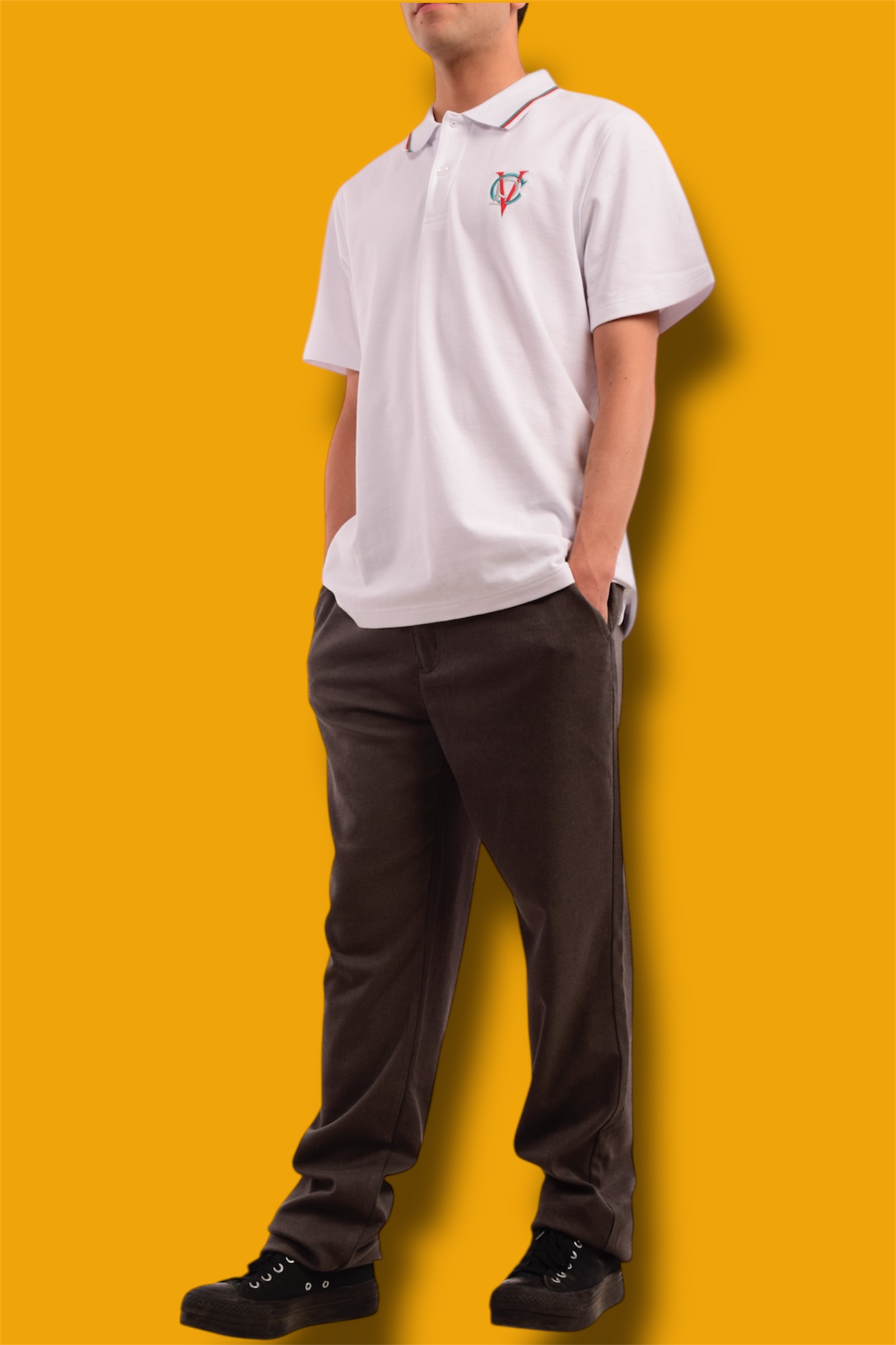 Polera Pique M/C Hombre (S - XL)