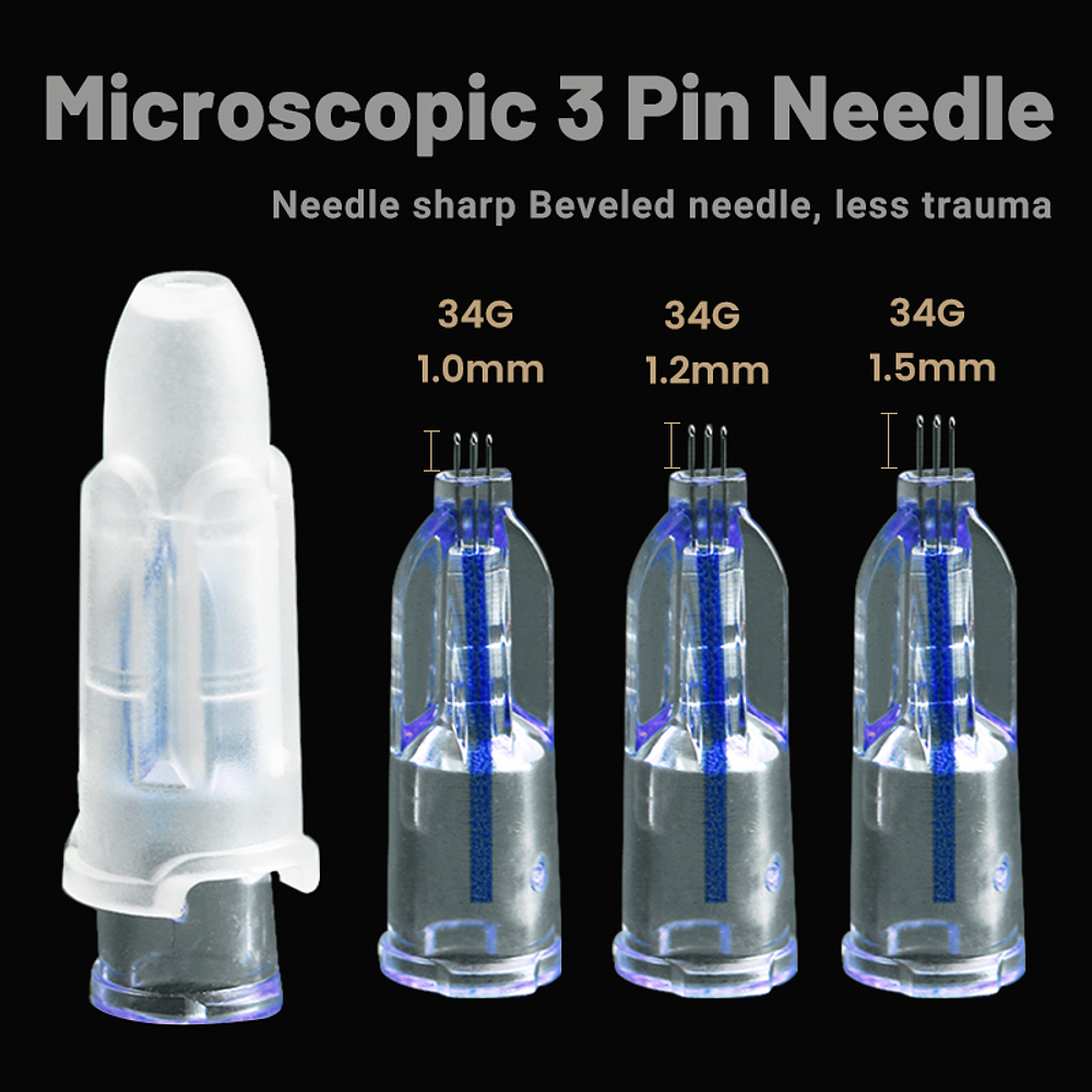 Microaguja NanoSoft Microneedle 1.0mm,1.2mm, 1.5mm