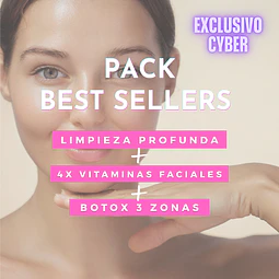 Pack Best Sellers: Limpieza Profunda + 4 Vitaminas + Botox 3 Zonas