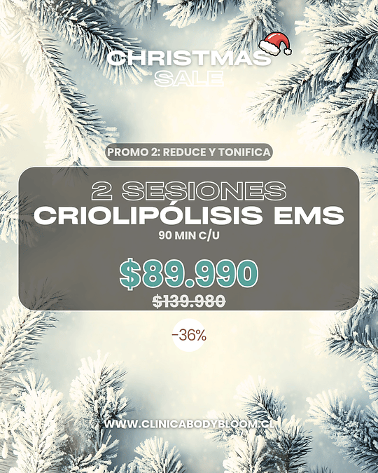 Criolipólisis EMS - 2 sesiones