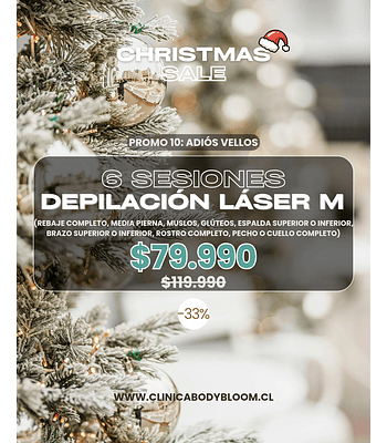 Depilación láser - 6 sesiones