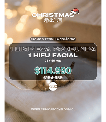 1 Hifu Facial + 1 Limpieza profunda