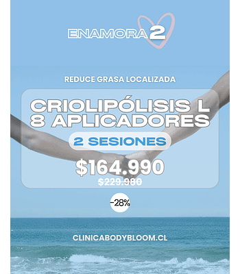 Criolipólisis L - 2 sesiones