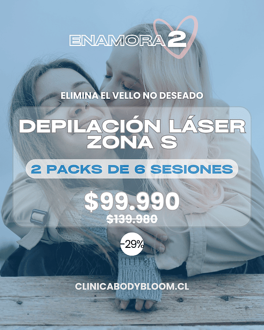 Depilación láser - 2 Zonas Small