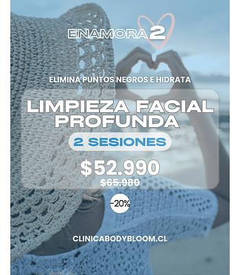 Limpieza facial profunda - 2 sesiones
