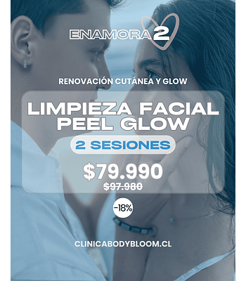Limpieza facial Peel glow - 2 sesiones