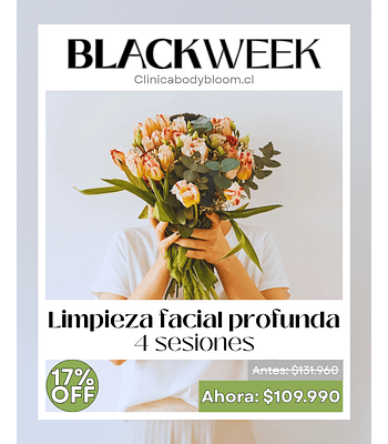 Limpieza facial profunda - 4 sesiones