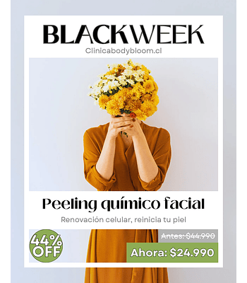 Peeling químico facial - 1 sesión