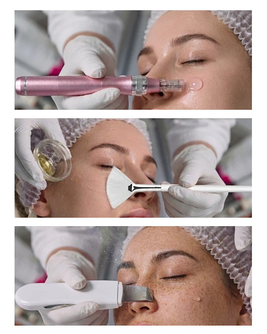 Dermapen Pink Glow + Peeling químico + Limpieza profunda