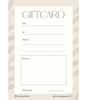 Giftcard personalizada