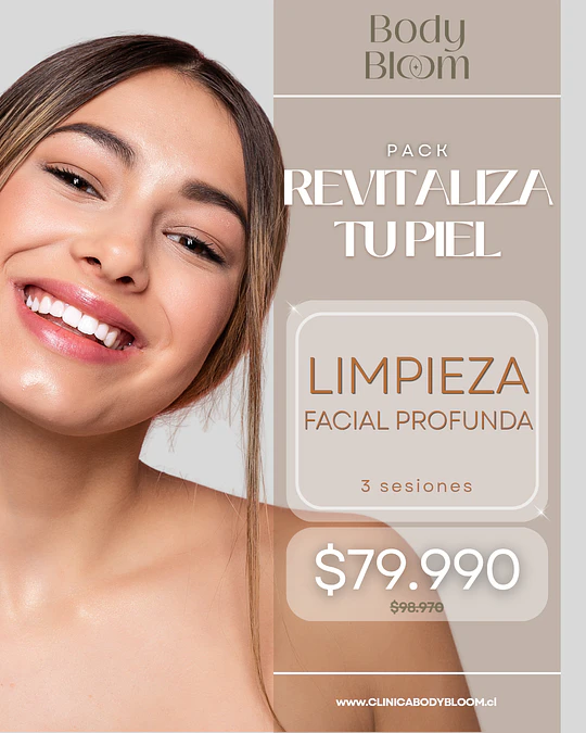 Limpieza facial profunda - 3 sesiones