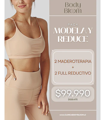 Maderoterapia + Full reductivo - 4 sesiones