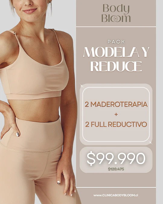 Maderoterapia + Full reductivo - 4 sesiones