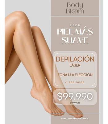 Depilación láser - 6 sesiones