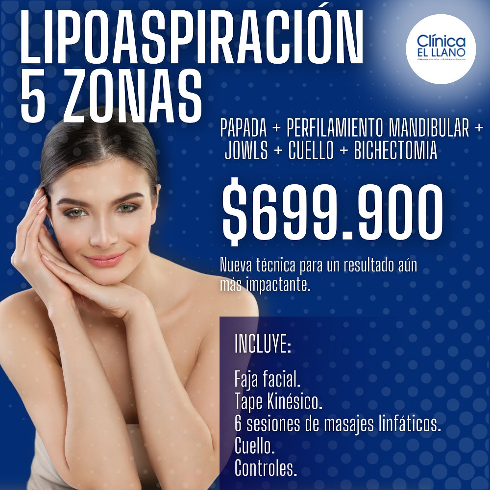 Lipoaspiración 5 zonas