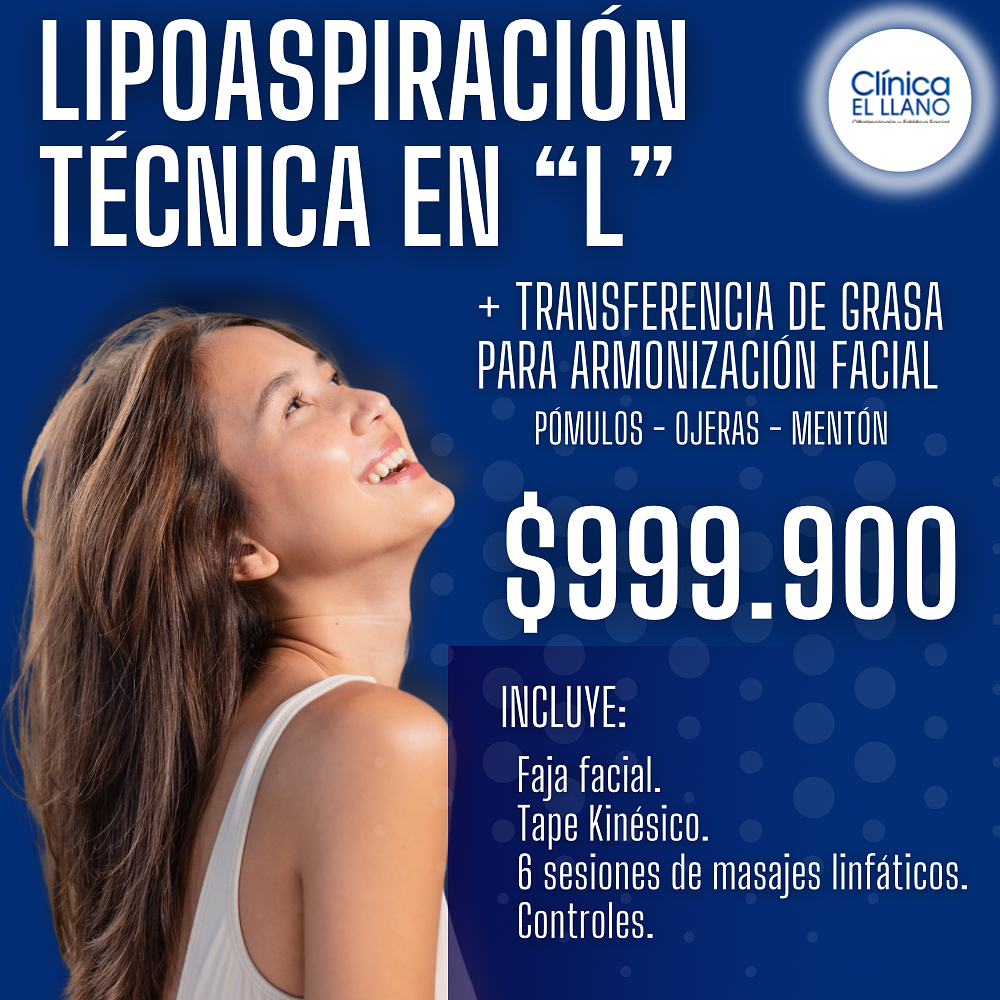 Lipoaspiración Técnica en " L " + Transferencia de grasa