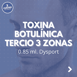 Toxina botulínica tercio superior 0.85 ml
