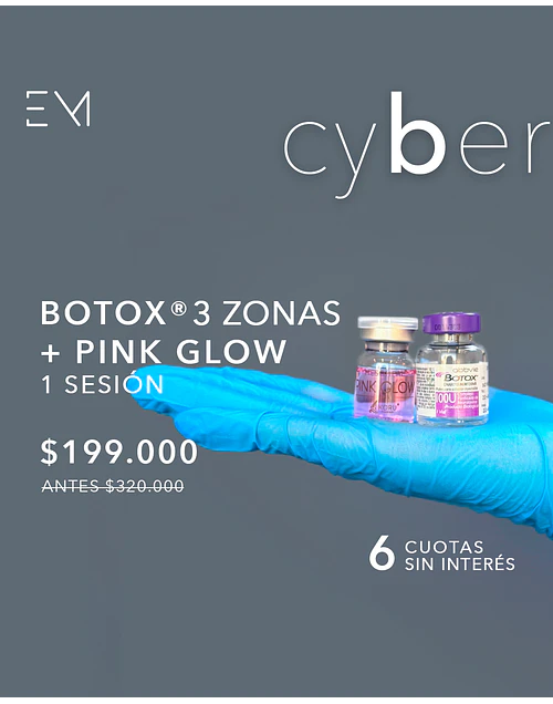 Toxina 3 zonas + Mesoterapia Pink Glow
